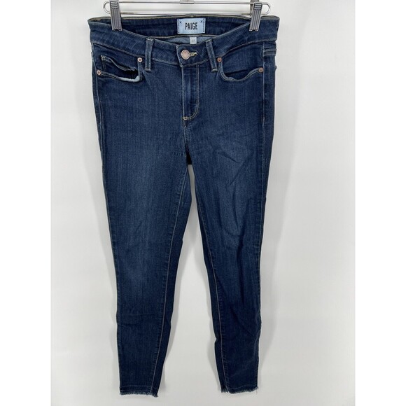 Paige Hoxton Women's Skinny Jeans Ankle Undone Hem Shadow Size 27 - Picture 1 of 4